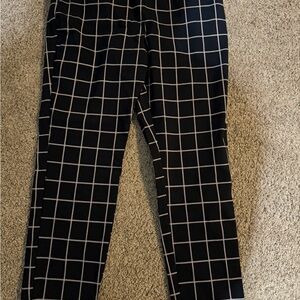 Men's Black Checkered Pants